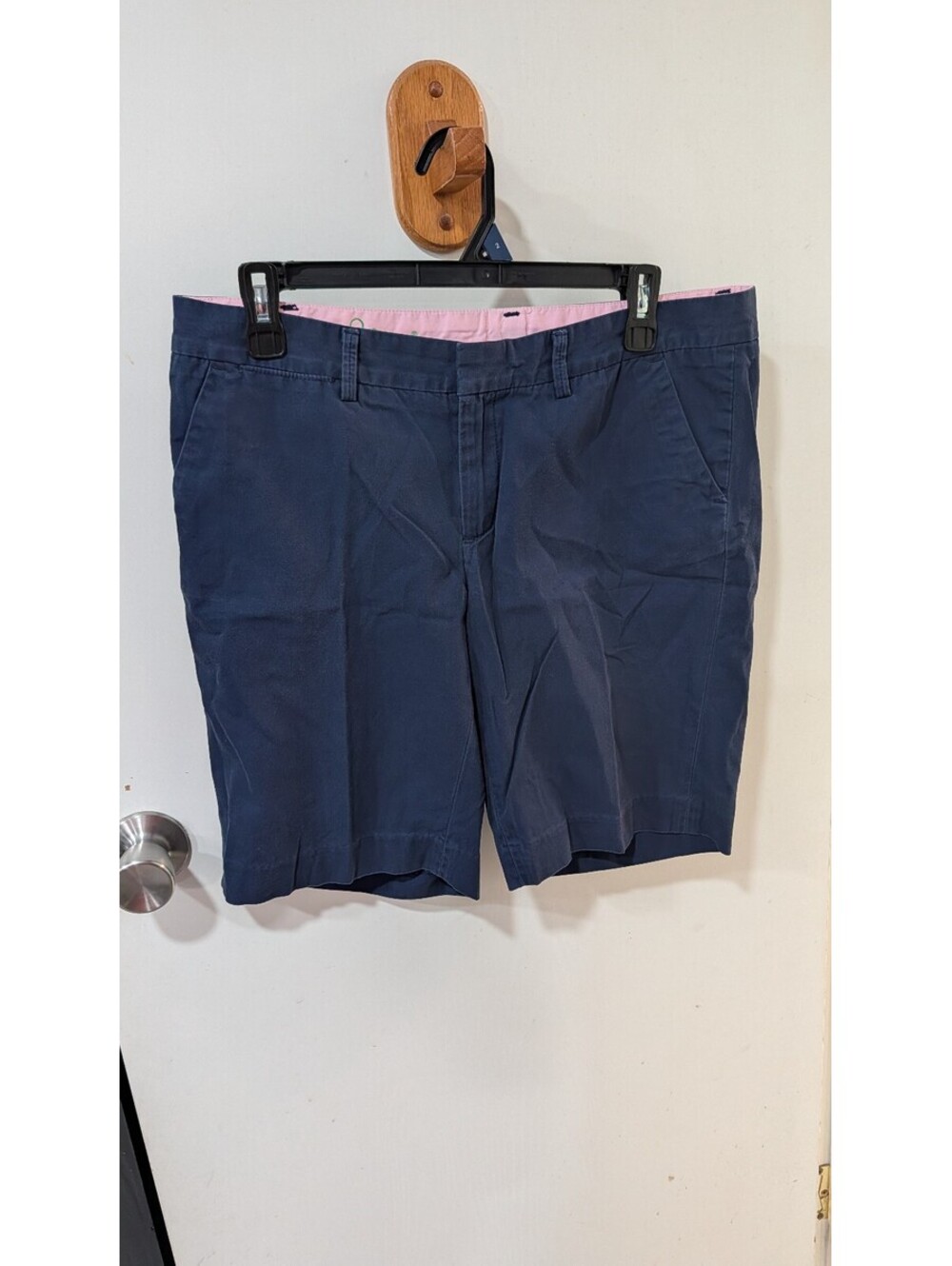 Lilly Pulitzer Avenue Shorts Size 8 Navy Blue Cotton